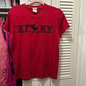 ABERCROMBIE & FITCH IN GREAT CONDITION MENS RED SHIRT SIZE S